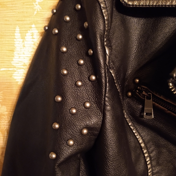 LA Coalition leather studded jacket - Picture 5 of 6